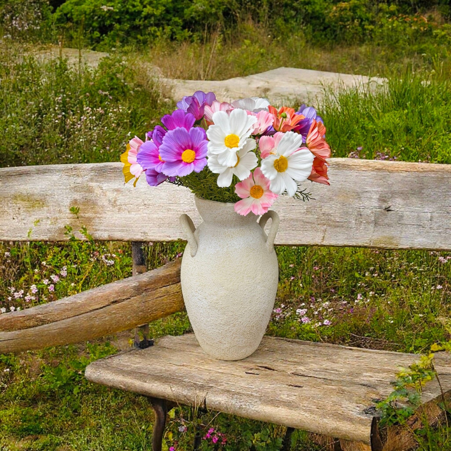 20" Real Touch Cosmos Flowers-vibrant lifelike colors
