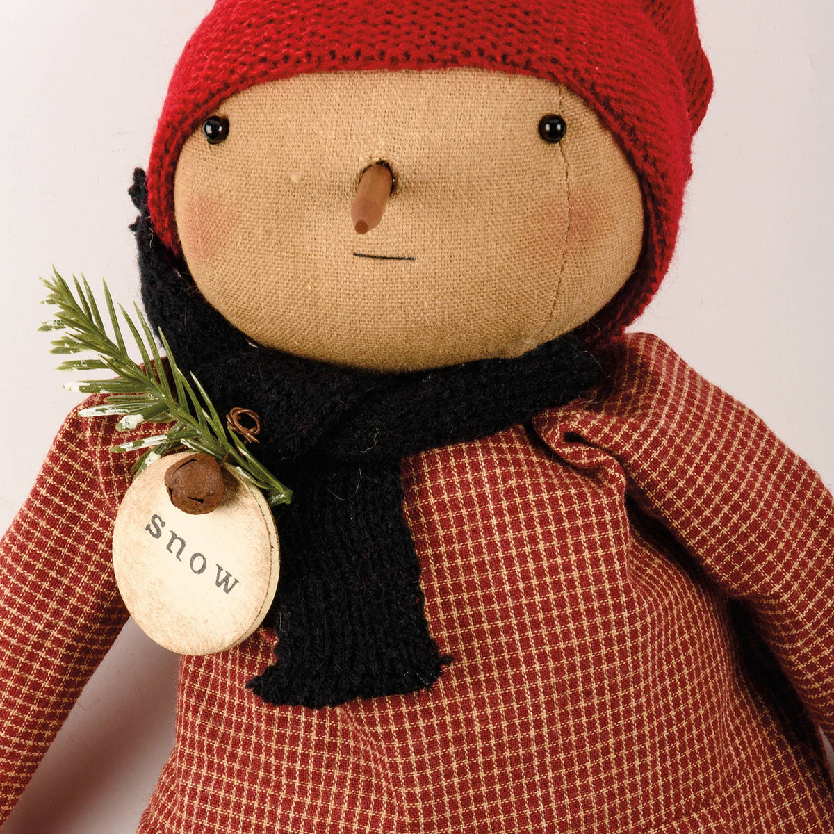 Primitive Snowman Doll Sierra – Rustic Christmas Decor