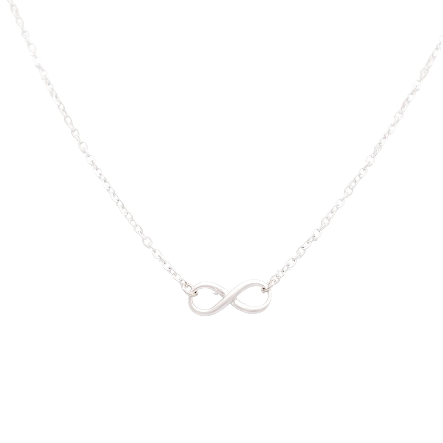 14k Gold or Sterling Silver Infinity Charm Necklace