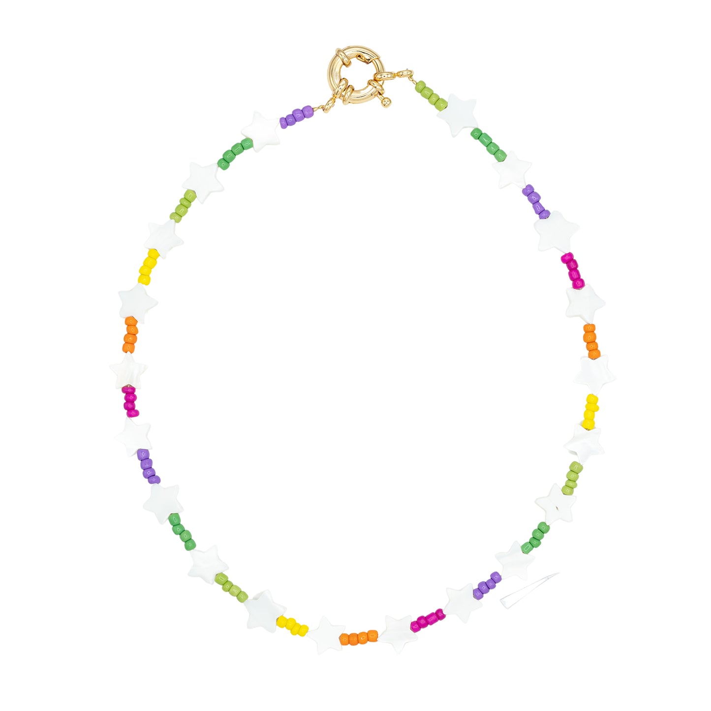 Rainbow Star Beaded Necklace Children's Jewelry Gift Giving