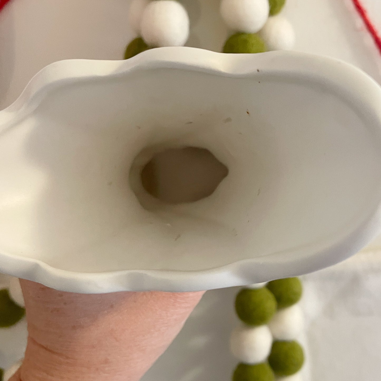 1963 Inarco Cherub Cornucopia Vase/Planter Creamware