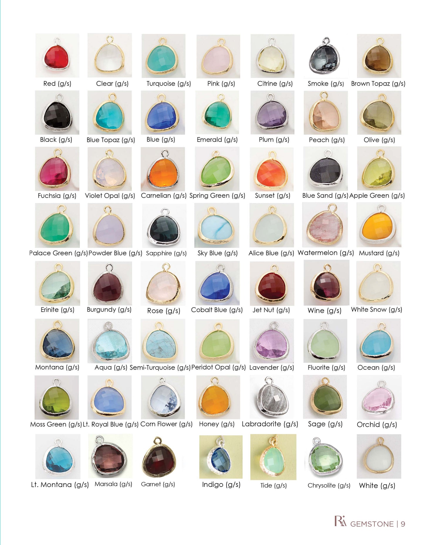 Gemstone Small Hoop Earring