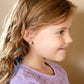 Orange Haired Unicorn Enamel Post Stud Earring Children's Jewelry