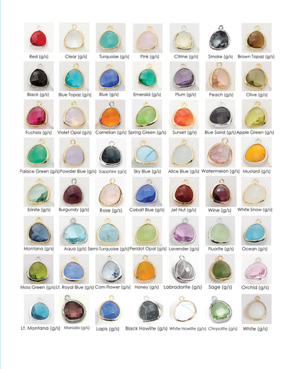 Gemstone Ball Post Stud Earring 60+ Colors!