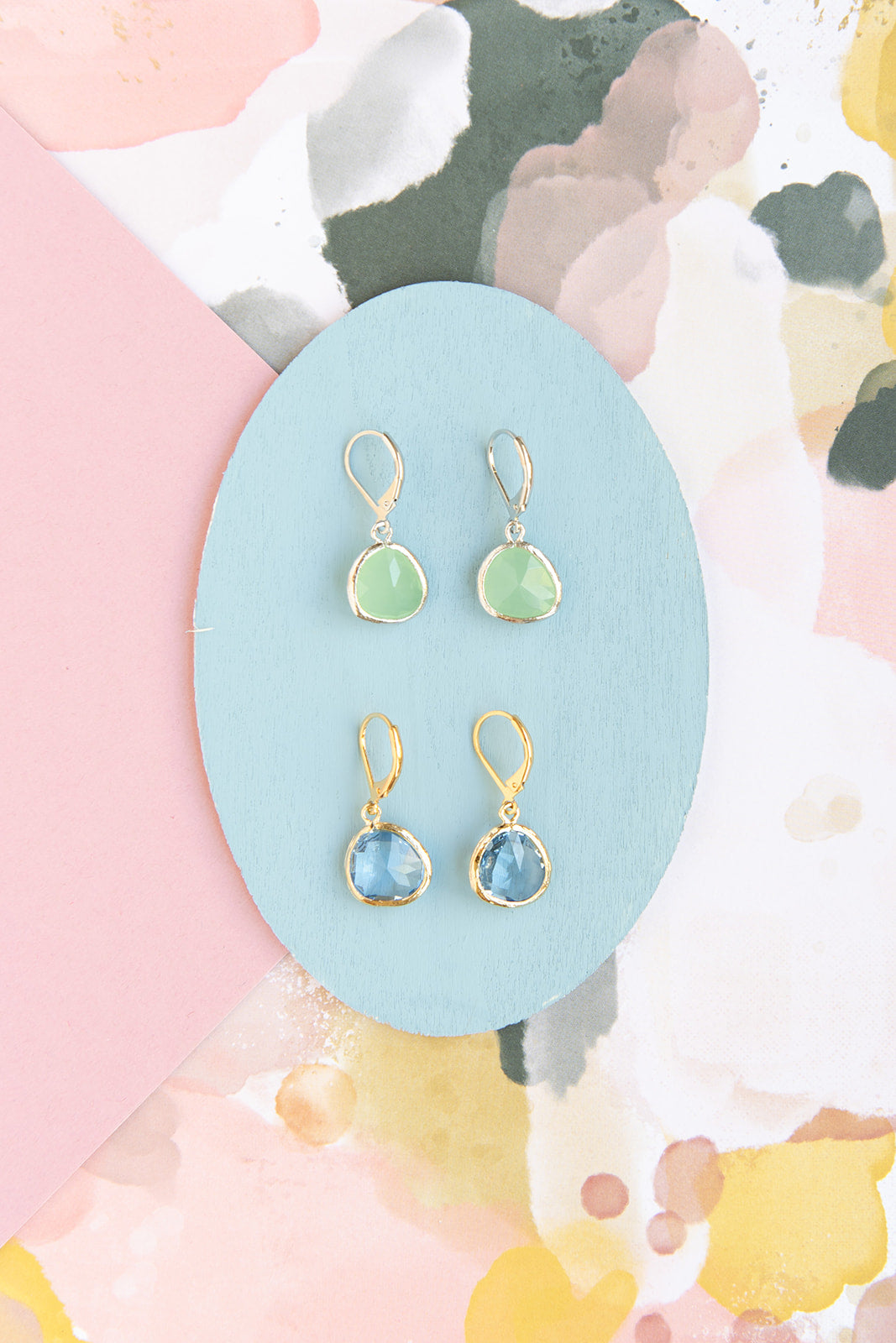 BUNDLE AND SAVE Gemstone Leverback Earrings — Delicate Leverback in Multiple Colors (Buy One, Get One 20% Off)