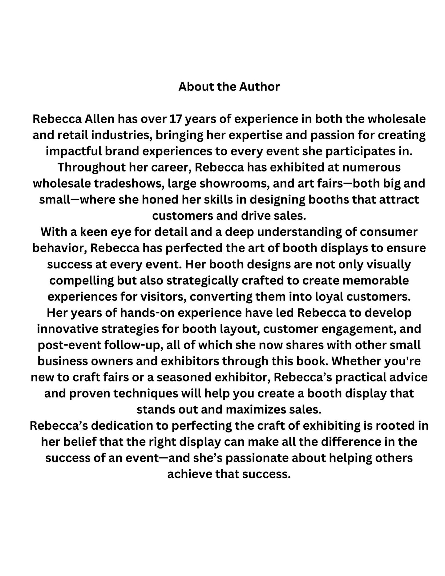 Booth Design for Boosted Sales