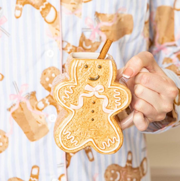 Gingerbread Holiday Coffee Mug – Festive Ceramic Christmas Cup