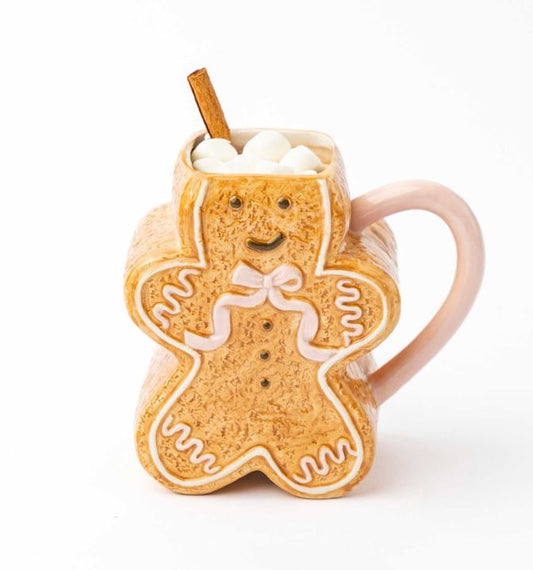 Gingerbread Holiday Coffee Mug – Festive Ceramic Christmas Cup