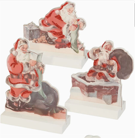 Vintage Santa Claus Stand-Up Figurine – Wooden Christmas Decoration
