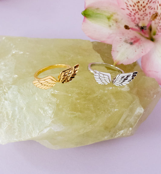 Angel Wing Adjustable Ring