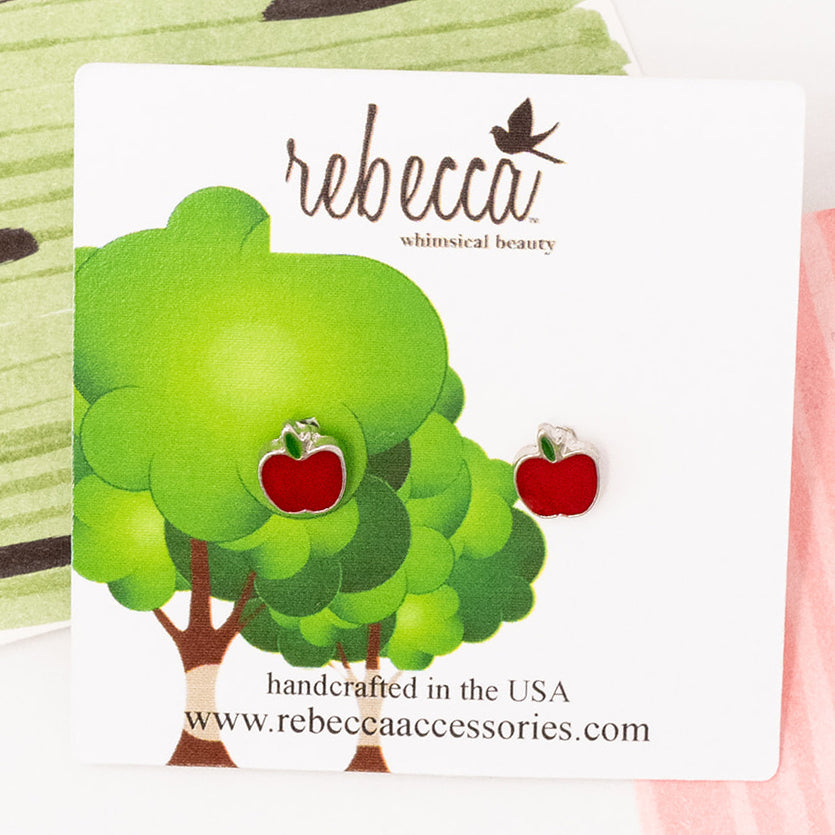 Apple Post Stud Earring