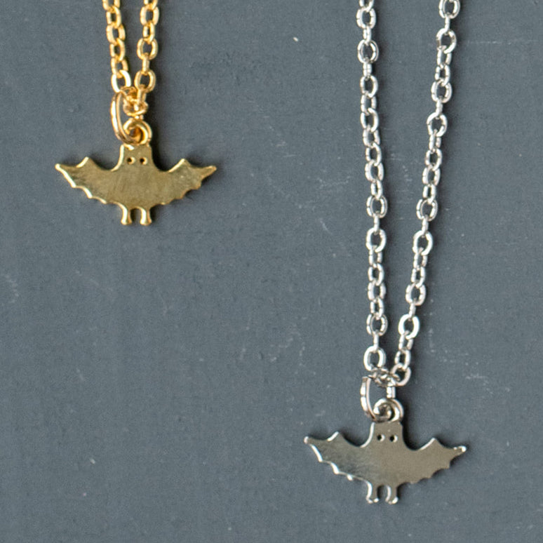 Bat Charm Dainty Necklace