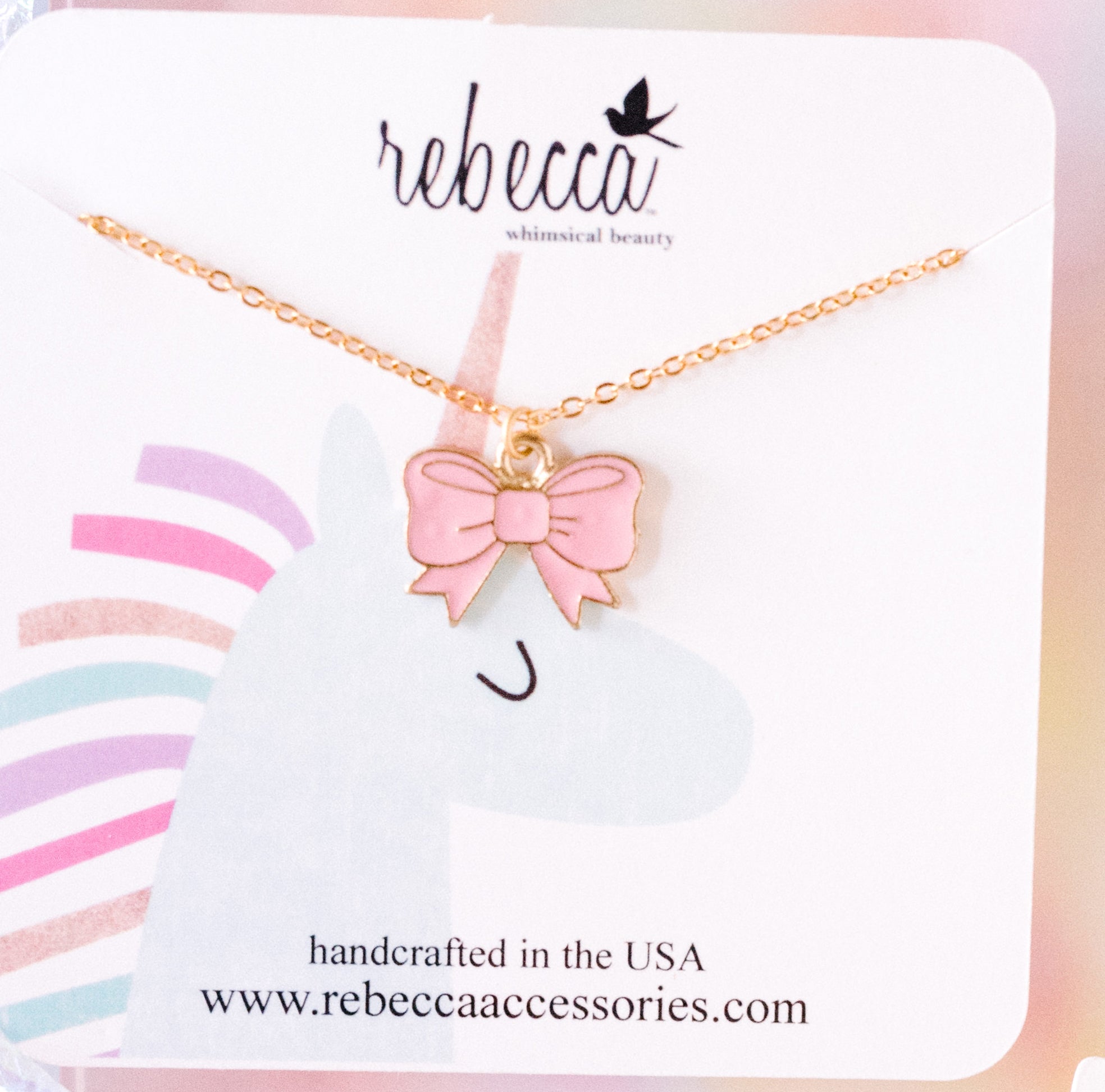 Flying Bee Charm Necklace – Rebecca Accessories