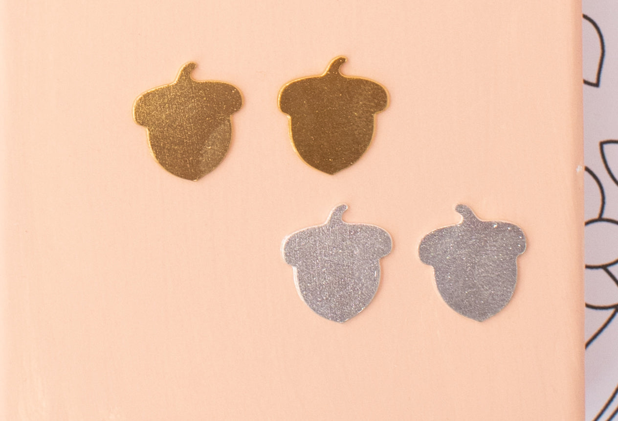 Acorn Post Earrings – Sterling Silver or 14K Gold Over Sterling | Nature-Inspired Studs