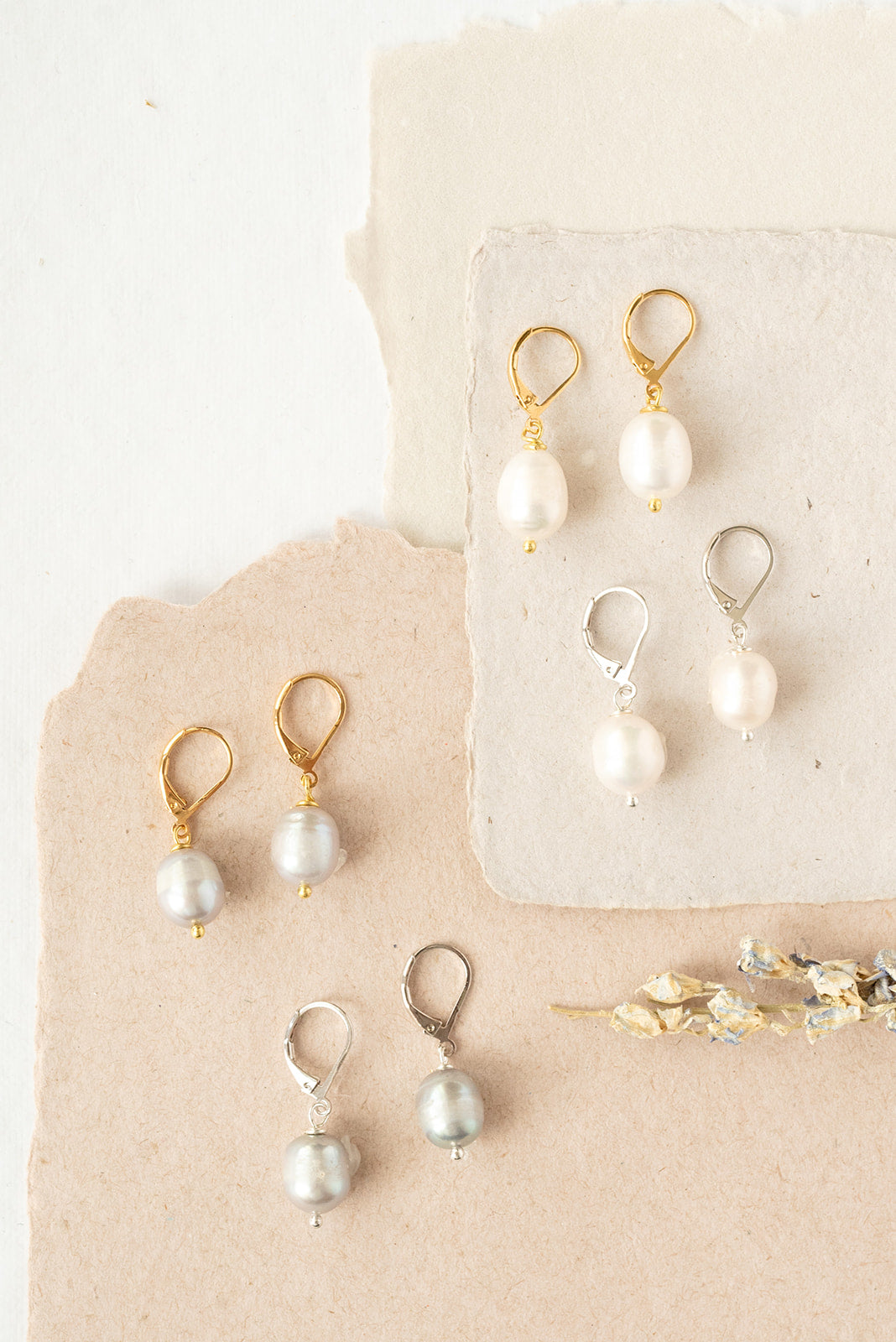 Freshwater Pearl Leverback Earring