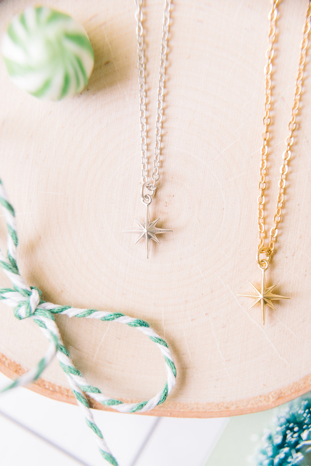 North Star Necklace – Matte Sterling Silver or 14K Gold Over Sterling | Celestial-Inspired Jewelry