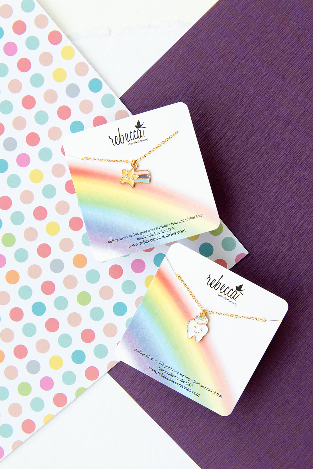 Enamel Shooting Star Charm Necklace – Perfect for Kids and All Ages