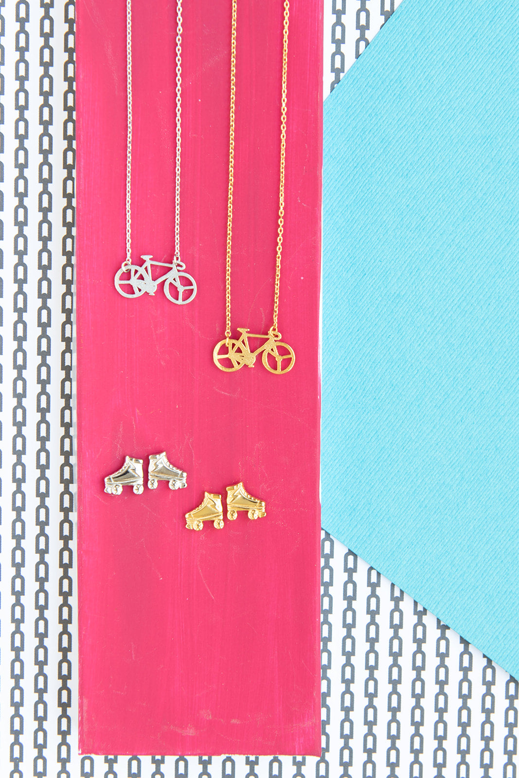 Fun Roller Skate Post Earrings – Playful Miniature Jewelry for Everyday Wear
