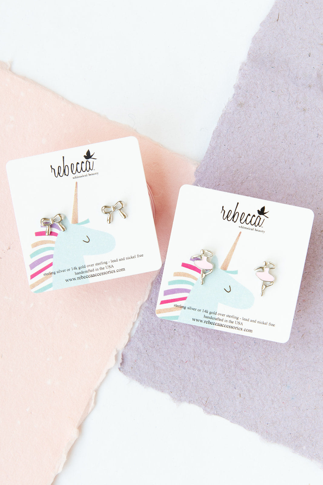 Bow Silver Post Earring Children’s Jewelry