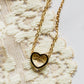 Heart Cut Out Charm Necklace