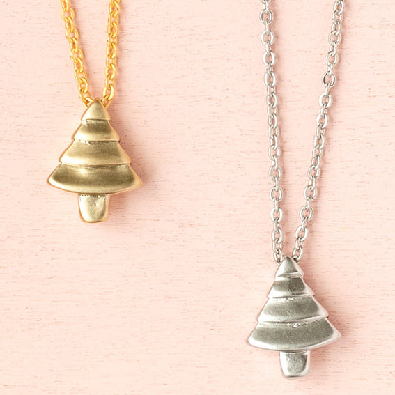 Tree Bead Charm Dainty Pendant Necklace
