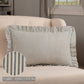 Farmhouse Ticking Stripe Pillow 14x22– Blue Seersucker