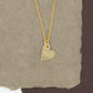 11:11 Angel Number Heart Necklace 14k Gold or Sterling Gift