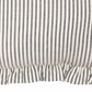 Farmhouse Ticking Stripe Pillow 14x22– Blue Seersucker