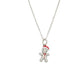 Santa Gingerbread Charm Necklace Hypoallergenic Gold Silver