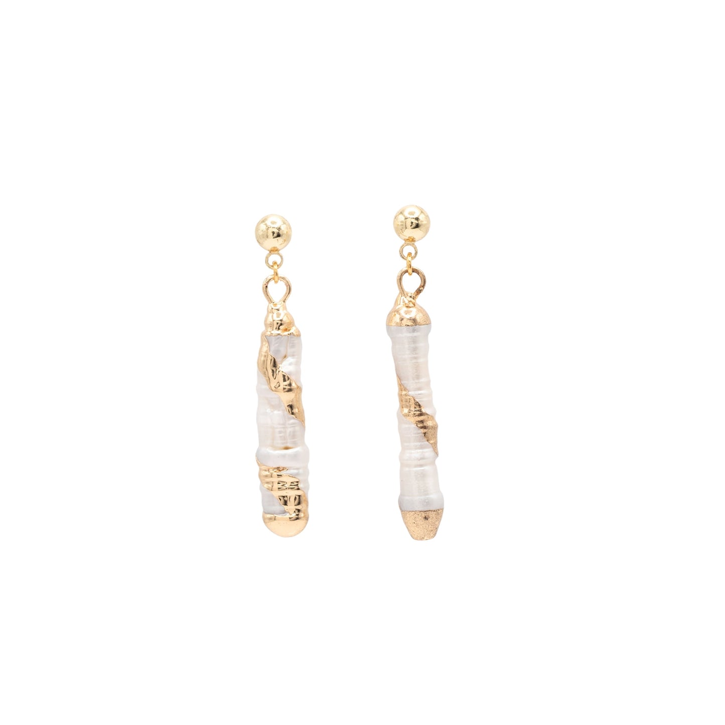 Freshwater Pearl and 14k Gold Post Earring Hypoallergenic