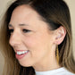 Star Cubic Zirconia Tassel Post Dangle Earring Celestial