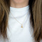 Gold Badminton Birdie Shuttlecock Charm Necklace Sports
