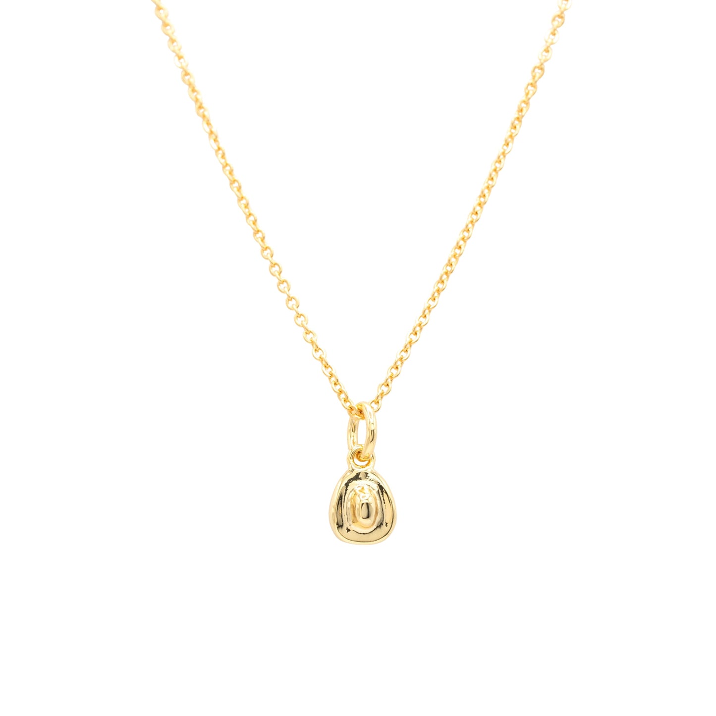 14k Gold Cowboy Boot Western Charm Necklace Hypoallergenic