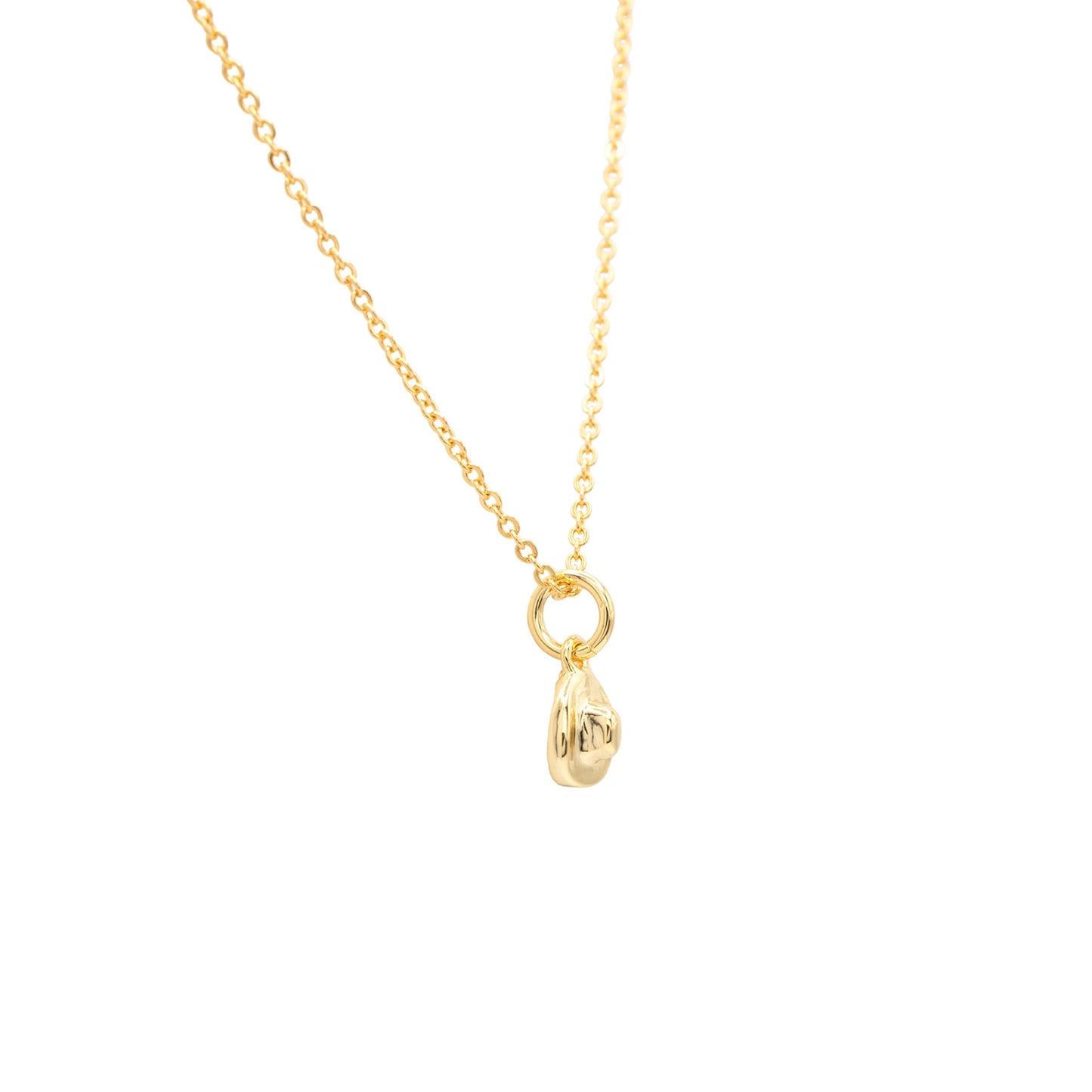 14k Gold Cowboy Boot Western Charm Necklace Hypoallergenic