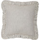 Farmhouse Ticking Stripe Pillow 12x12 – Blue Seersucker