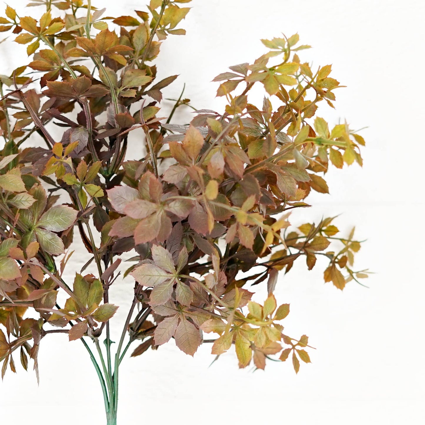 16" Sage & Brown Sweetgum Leaves Bush