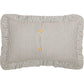 Farmhouse Ticking Stripe Pillow 14x22– Blue Seersucker