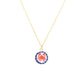 Enamel Crab Charm 14k Gold Necklace Hypoallergenic Ocean