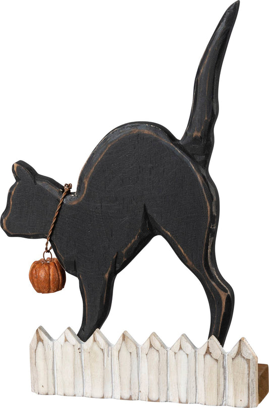 Cat On Fence Chunky Sitter