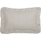 Farmhouse Ticking Stripe Pillow 14x22– Blue Seersucker