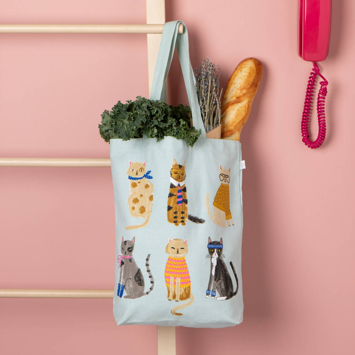 Cat Lover Tote Bag – Feline Fine Cotton Cat Shopper