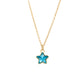 Blue Star Enamel Charm Necklace Children Celestial Gift