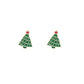 Christmas Tree Enamel Post Stud Earring Children's Jewelry