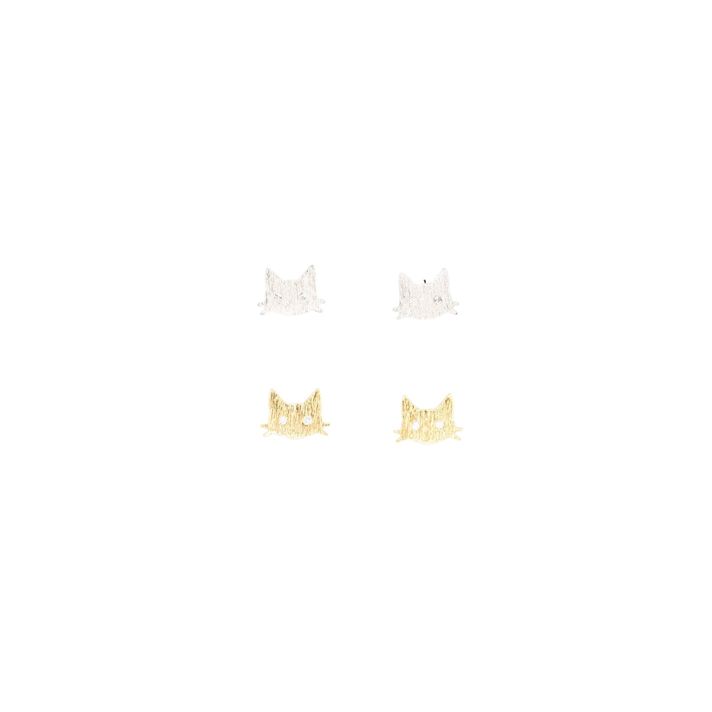 Cat Face Post Earring