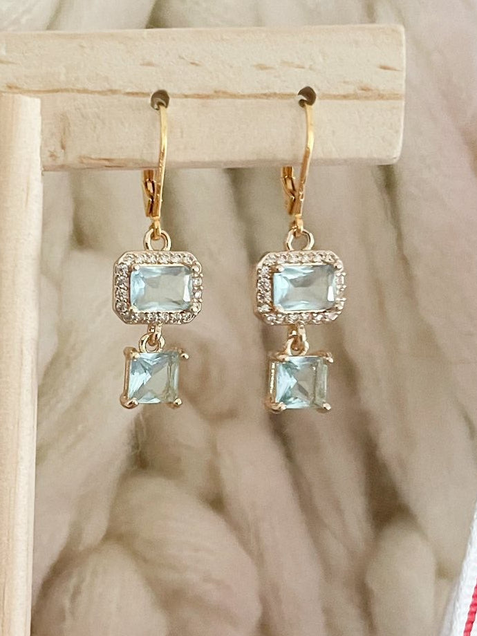 One of a Kind LIMITED 14k Gold or Sterling Silver Double & Triple Gemstone Earrings