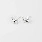 Ghost Stud Earrings – Sterling Silver or 14K Gold Over Sterling Silver