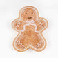 Gingerbread Holiday Dessert Plate – Festive Ceramic Christmas Serving Plate