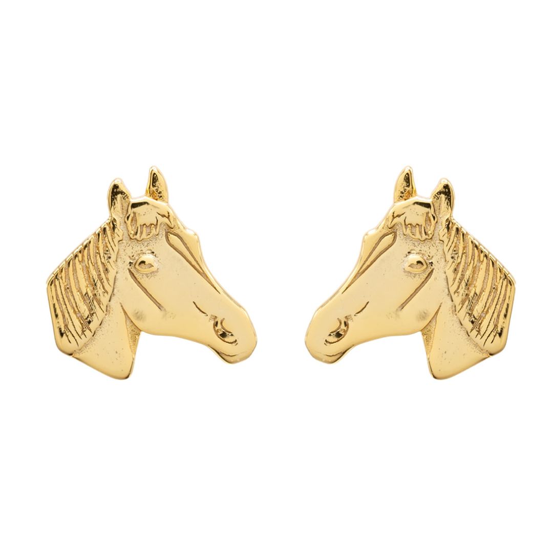 Horse Head Animal Post Stud Earring Equestrian Gift Giving