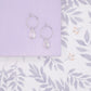 Mini Gemstone Teardrop Huggie Hoop Earring Gift Customize