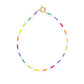 Rainbow Bead Heart Necklace Children's Jewelry Gift Giving
